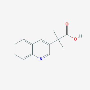 molecular formula C13H13NO2 B1441119 2-Methyl-2-(3-quinolinyl)propanoic acid CAS No. 1220027-88-2