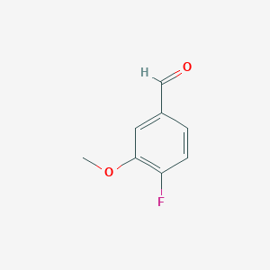 molecular formula C8H7FO2 B144112 4-氟-3-甲氧基苯甲醛 CAS No. 128495-46-5