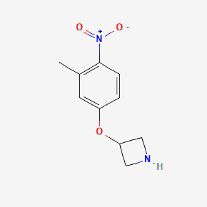 molecular formula C10H12N2O3 B1441120 3-(3-甲基-4-硝基苯氧基)氮杂环丁烷 CAS No. 1220029-08-2