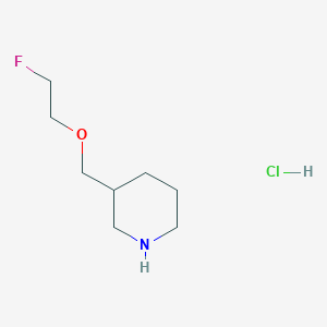 molecular formula C8H17ClFNO B1441121 3-[(2-氟乙氧基)甲基]哌啶盐酸盐 CAS No. 1220028-37-4
