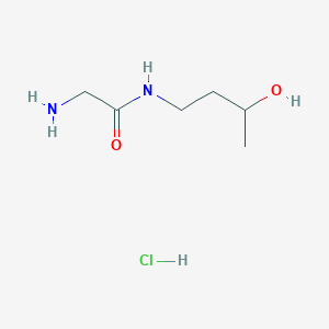 molecular formula C6H15ClN2O2 B1441128 2-氨基-N-(3-羟基丁基)乙酰胺盐酸盐 CAS No. 1220037-43-3