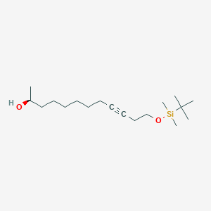 (2S)-12-{[tert-Butyl(dimethyl)silyl]oxy}dodec-9-yn-2-ol