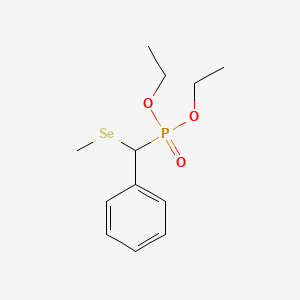 Diethyl [(methylselanyl)(phenyl)methyl]phosphonate