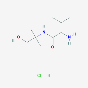 molecular formula C9H21ClN2O2 B1441130 2-氨基-N-(2-羟基-1,1-二甲基乙基)-3-甲基丁酰胺盐酸盐 CAS No. 1236262-47-7