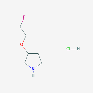 molecular formula C6H13ClFNO B1441141 3-(2-氟乙氧基)吡咯烷盐酸盐 CAS No. 1219979-95-9