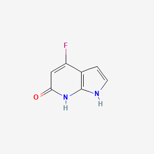 molecular formula C7H5FN2O B1441146 4-fluoro-1H-pyrrolo[2,3-b]pyridin-6-ol CAS No. 1190319-48-2