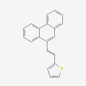 molecular formula C20H14S B14411632 2-[2-(Phenanthren-9-YL)ethenyl]thiophene CAS No. 80819-43-8