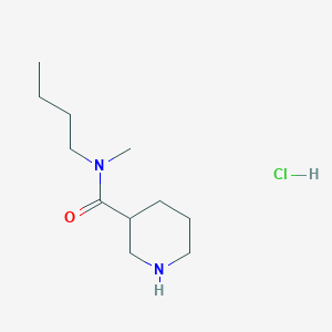 molecular formula C11H23ClN2O B1441165 N-Butyl-N-methyl-3-piperidinecarboxamide hydrochloride CAS No. 937725-03-6