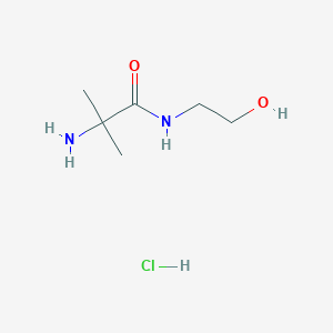 molecular formula C6H15ClN2O2 B1441168 Clorhidrato de 2-amino-N-(2-hidroxietil)-2-metilpropanamida CAS No. 1220034-39-8