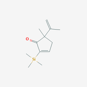 5-Methyl-5-(prop-1-en-2-yl)-2-(trimethylsilyl)cyclopent-2-en-1-one