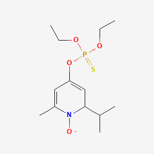 Phosphorothioic acid, O,O-diethyl O-(2-methyl-6-(1-methylethyl)-1-oxido-4-pyridinyl) ester