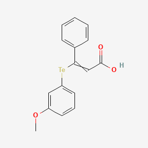 3-[(3-Methoxyphenyl)tellanyl]-3-phenylprop-2-enoic acid