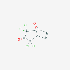 8-Oxabicyclo[3.2.1]oct-6-en-3-one, 2,2,4,4-tetrachloro-