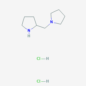 molecular formula C9H20Cl2N2 B1441189 1-(2-Pyrrolidinylmethyl)pyrrolidine dihydrochloride CAS No. 1219963-95-7