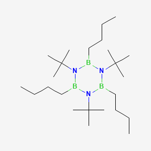 molecular formula C24H54B3N3 B14411917 2,4,6-Tributyl-1,3,5-tri-tert-butyl-1,3,5,2,4,6-triazatriborinane CAS No. 83183-14-6