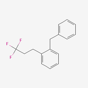 molecular formula C16H15F3 B14411932 1-Benzyl-2-(3,3,3-trifluoropropyl)benzene CAS No. 80611-69-4