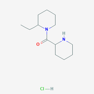 molecular formula C13H25ClN2O B1441194 (2-乙基-1-哌啶基)(2-哌啶基)甲酮盐酸盐 CAS No. 1246172-60-0