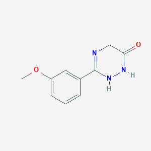 molecular formula C10H11N3O2 B14411945 3-(3-Methoxyphenyl)-2,5-dihydro-1,2,4-triazin-6(1H)-one CAS No. 87428-04-4