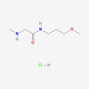 molecular formula C7H17ClN2O2 B1441195 N-(3-甲氧基丙基)-2-(甲基氨基)乙酰胺盐酸盐 CAS No. 1220035-12-0