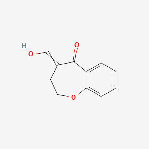 molecular formula C11H10O3 B14411962 4-(Hydroxymethylidene)-3,4-dihydro-1-benzoxepin-5(2H)-one CAS No. 84258-93-5