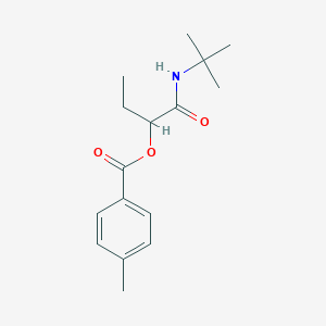 molecular formula C16H23NO3 B14411969 1-(tert-Butylamino)-1-oxobutan-2-yl 4-methylbenzoate CAS No. 83859-72-7