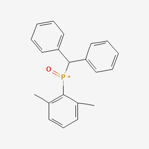 molecular formula C21H20OP+ B14411973 (2,6-Dimethylphenyl)(diphenylmethyl)oxophosphanium CAS No. 85320-21-4