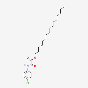 molecular formula C24H38ClNO3 B14411991 Hexadecyl (4-chloroanilino)(oxo)acetate CAS No. 87967-17-7