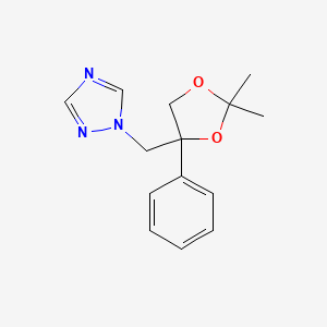 1-[(2,2-Dimethyl-4-phenyl-1,3-dioxolan-4-yl)methyl]-1H-1,2,4-triazole