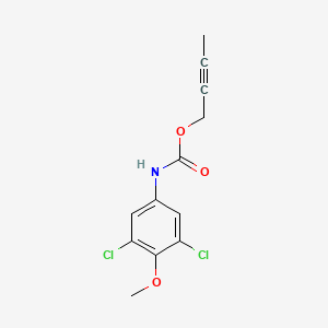 molecular formula C12H11Cl2NO3 B14412038 But-2-yn-1-yl (3,5-dichloro-4-methoxyphenyl)carbamate CAS No. 84970-60-5