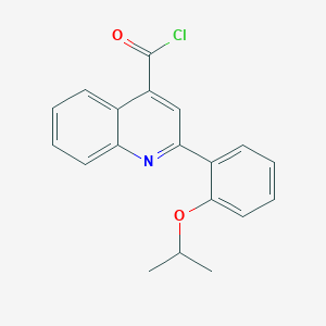 molecular formula C19H16ClNO2 B1441204 2-(2-异丙氧基苯基)喹啉-4-甲酰氯 CAS No. 1160264-82-3