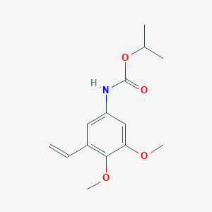 molecular formula C14H19NO4 B14412055 Propan-2-yl (3-ethenyl-4,5-dimethoxyphenyl)carbamate CAS No. 84972-05-4