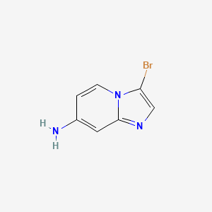 molecular formula C7H6BrN3 B1441207 3-溴咪唑并[1,2-a]吡啶-7-胺 CAS No. 1092352-46-9