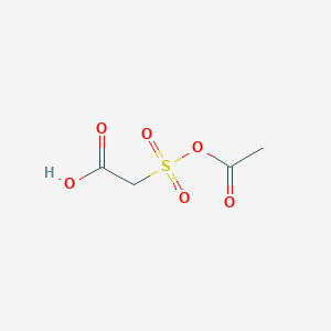 molecular formula C4H6O6S B14412071 2-Acetyloxysulfonylacetic acid CAS No. 83810-21-3