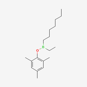 molecular formula C18H31BO B14412086 2,4,6-Trimethylphenyl ethyl(heptyl)borinate CAS No. 87115-60-4