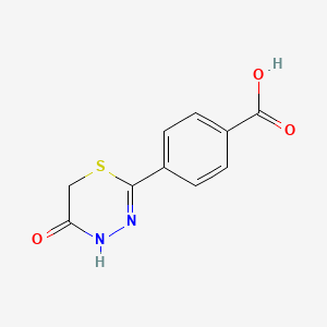 molecular formula C10H8N2O3S B14412090 4-(5-Oxo-5,6-dihydro-4H-1,3,4-thiadiazin-2-yl)benzoic acid CAS No. 83070-53-5