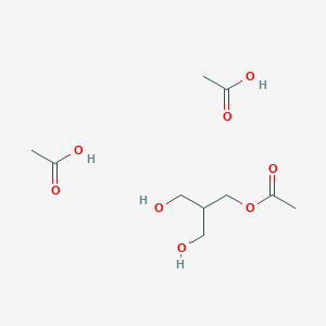 molecular formula C10H20O8 B14412092 Acetic acid;[3-hydroxy-2-(hydroxymethyl)propyl] acetate CAS No. 86629-63-2