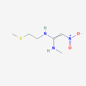 N~1~-Methyl-N'~1~-[2-(methylsulfanyl)ethyl]-2-nitroethene-1,1-diamine