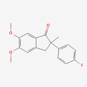 2-(4-Fluorophenyl)-5,6-dimethoxy-2-methyl-2,3-dihydro-1H-inden-1-one