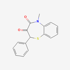 5-Methyl-2-phenyl-1,5-benzothiazepine-3,4(2H,5H)-dione