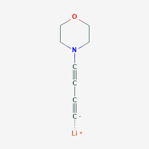 molecular formula C8H8LiNO B14412116 lithium;4-buta-1,3-diynylmorpholine CAS No. 80487-51-0