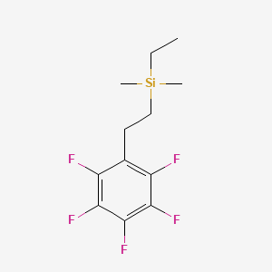 molecular formula C12H15F5Si B14412120 Ethyl(dimethyl)[2-(pentafluorophenyl)ethyl]silane CAS No. 84442-88-6