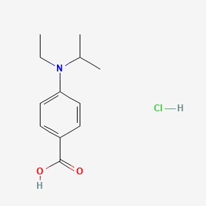 molecular formula C12H18ClNO2 B1441213 4-[乙基(异丙基)氨基]苯甲酸盐酸盐 CAS No. 1235440-24-0