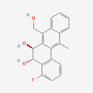 Benz(a)anthracene-5,6-diol, 4-fluoro-5,6-dihydro-7-(hydroxymethyl)-12-methyl-, trans-