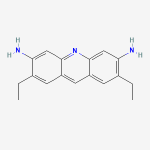 molecular formula C17H19N3 B14412141 3,6-Acridinediamine, 2,7-diethyl- CAS No. 83951-93-3