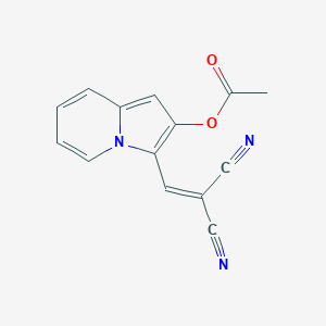 3-(2,2-Dicyanoethenyl)indolizin-2-yl acetate