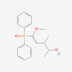 molecular formula C19H23O3P B14412151 5-(Diphenylphosphoryl)-5-methoxy-3-methylpent-4-en-2-ol CAS No. 80992-67-2