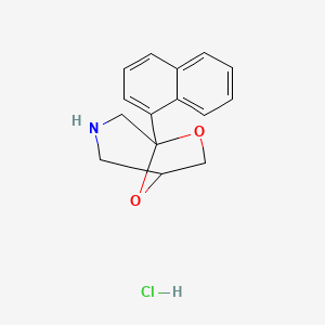 5-(1-Naphthalenyl)-6,8-dioxa-3-azabicyclo(3.2.1)octane hydrochloride