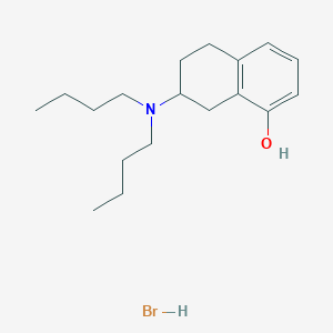 7-(Dibutylamino)-5,6,7,8-tetrahydronaphthalen-1-ol--hydrogen bromide (1/1)