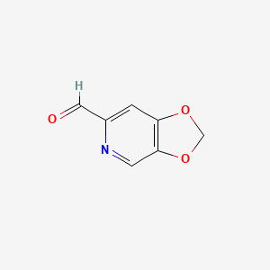 molecular formula C7H5NO3 B1441220 2H-[1,3]dioxolo[4,5-c]pyridine-6-carbaldehyde CAS No. 959617-89-1
