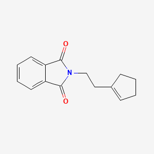 molecular formula C15H15NO2 B14412232 2-[2-(Cyclopent-1-en-1-yl)ethyl]-1H-isoindole-1,3(2H)-dione CAS No. 81304-92-9